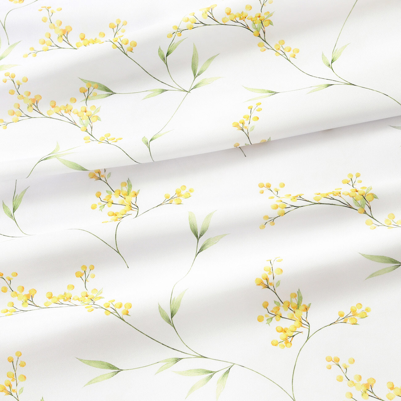 Runde Tischdecke Teflon - Mimosenblüten