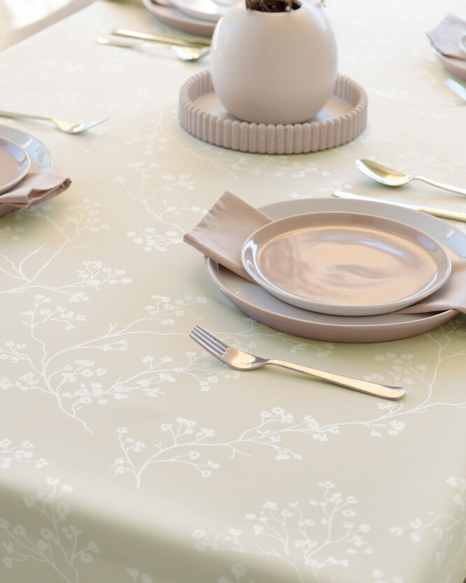 Eckige Teflon-Tischdecke - Kletterpflanzen