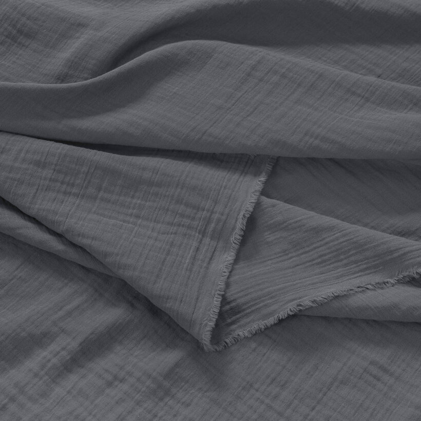 Musselinstoff – anthrazit