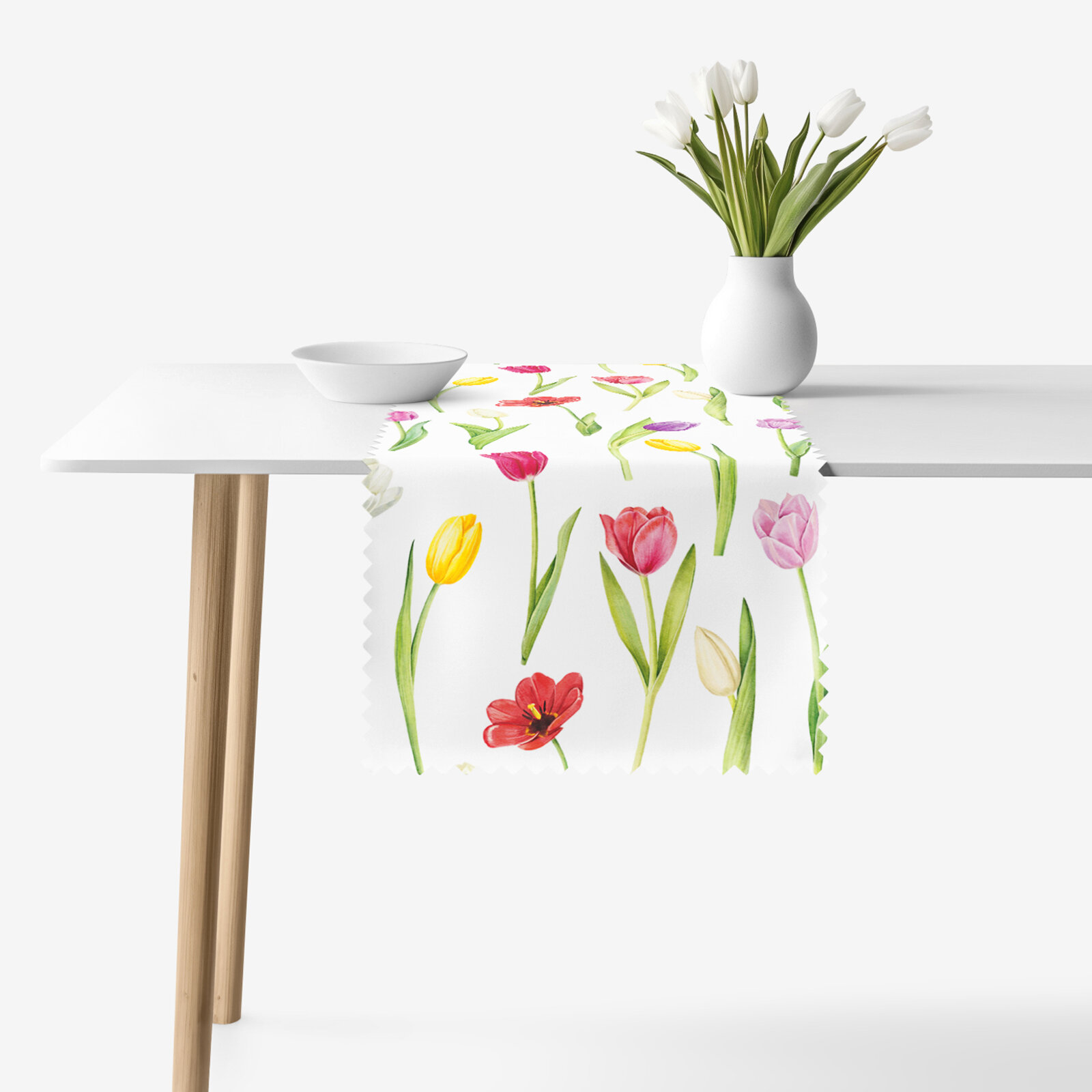 Teflon-Tischläufer - Bunte Tulpen