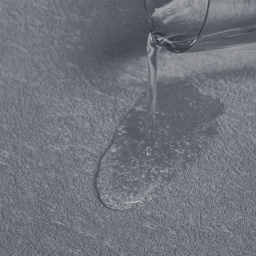 Elastisches Wasserdichtes Bettlaken aus Frottee - grau