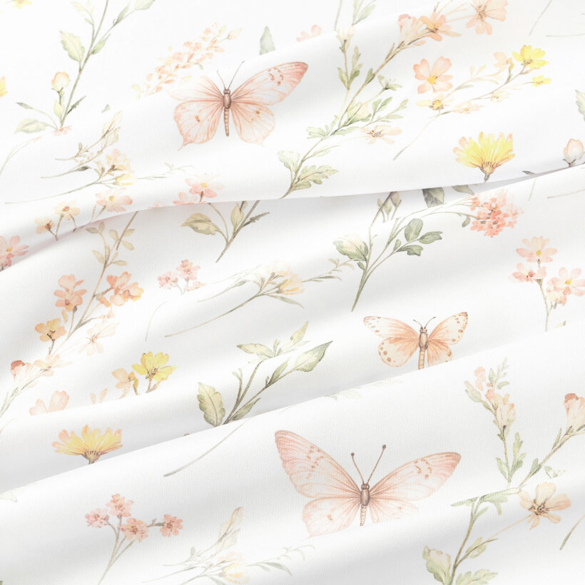 Dekorativer Kissenbezug - Schmetterlingsgarten