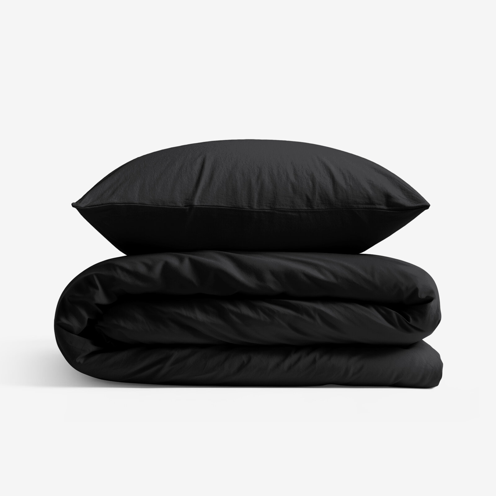 Bettwäsche aus Baumwolle - schwarz