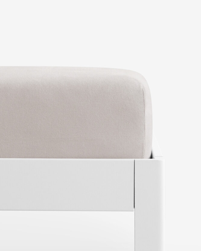 Bettlaken Jersey mit Gummiband - graubraun