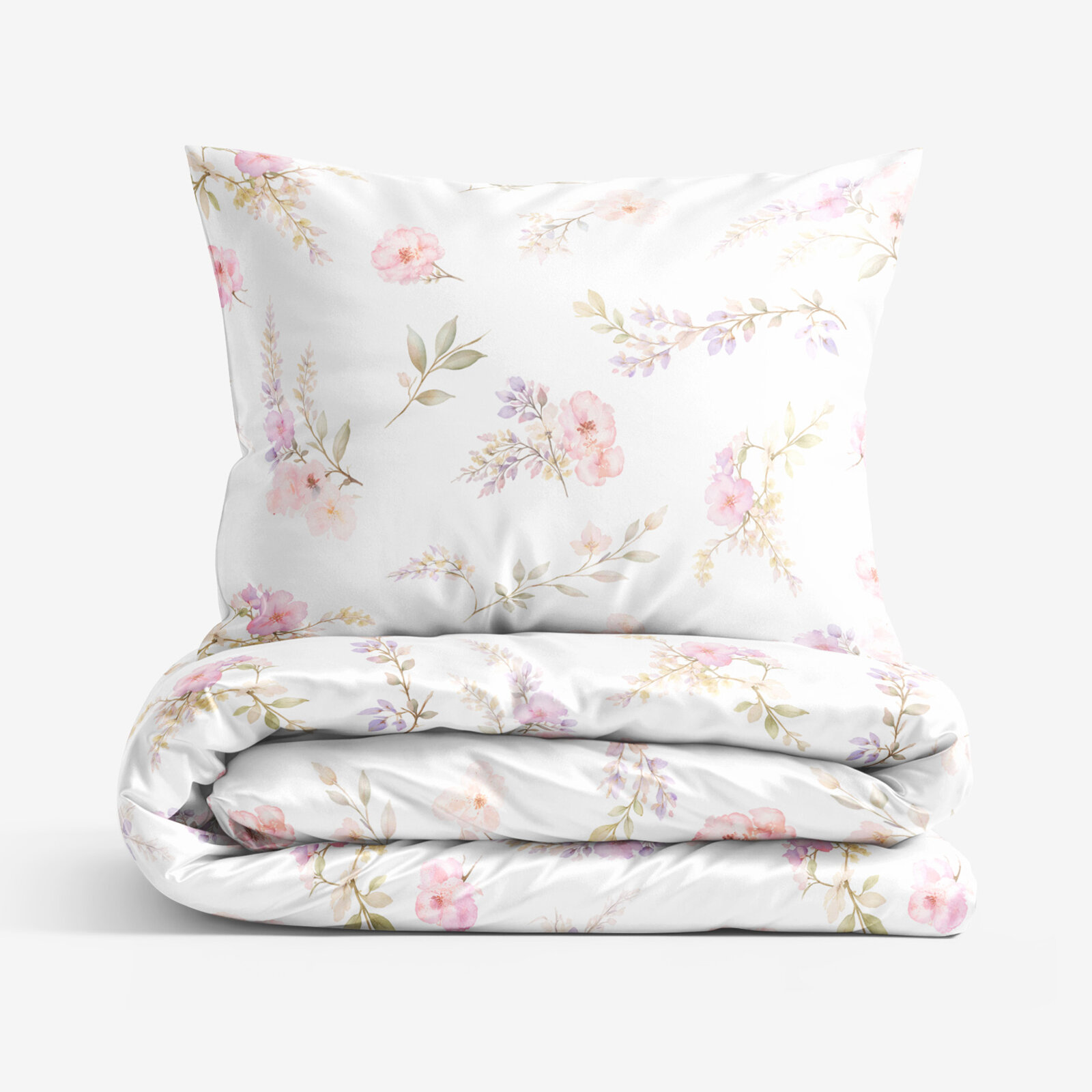Bettwäsche aus Mako-Satin - Romantische Wiese
