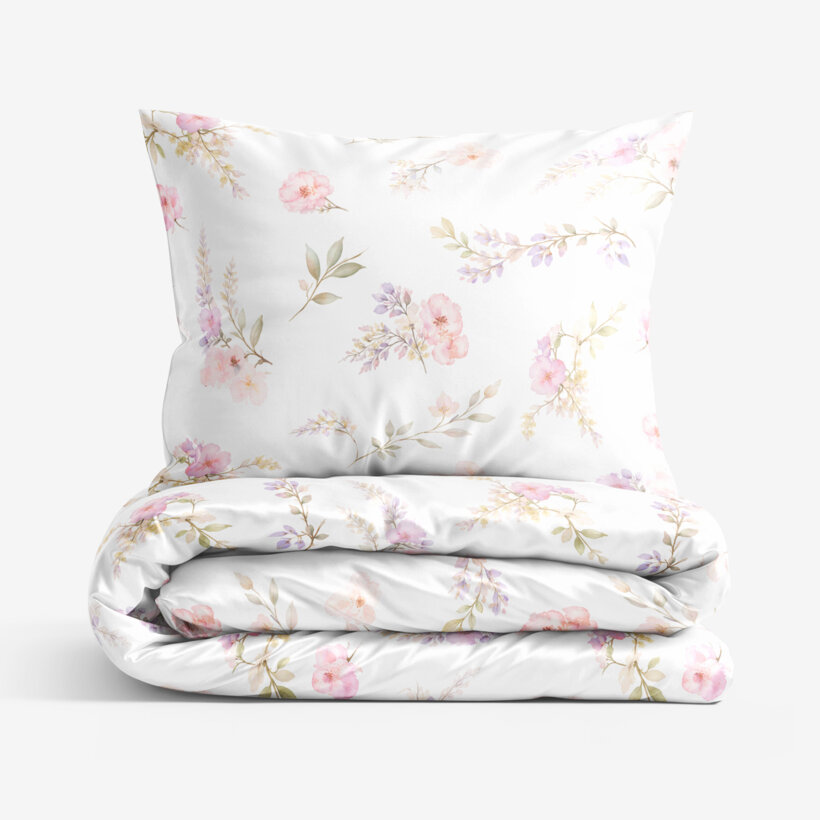 Bettwäsche aus Mako-Satin - Romantische Wiese