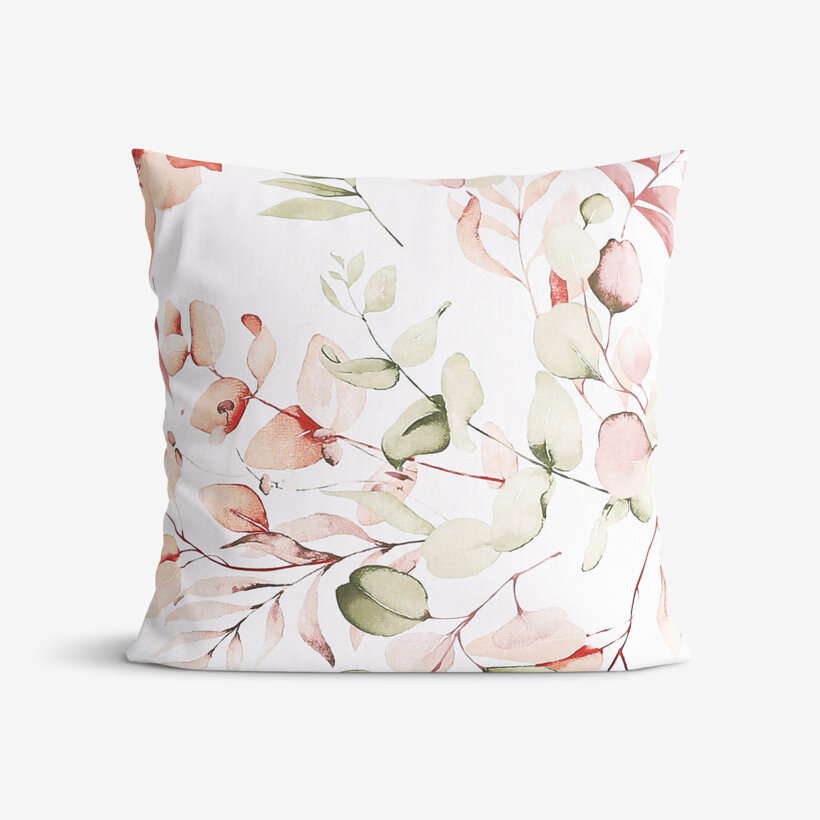 Kissenbezug aus Baumwolle Deluxe - aquarelle Blumen