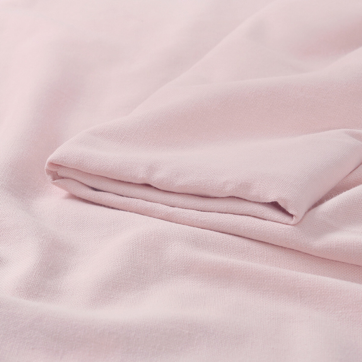 Natürlicher Leinenmischstoff - puderrosa