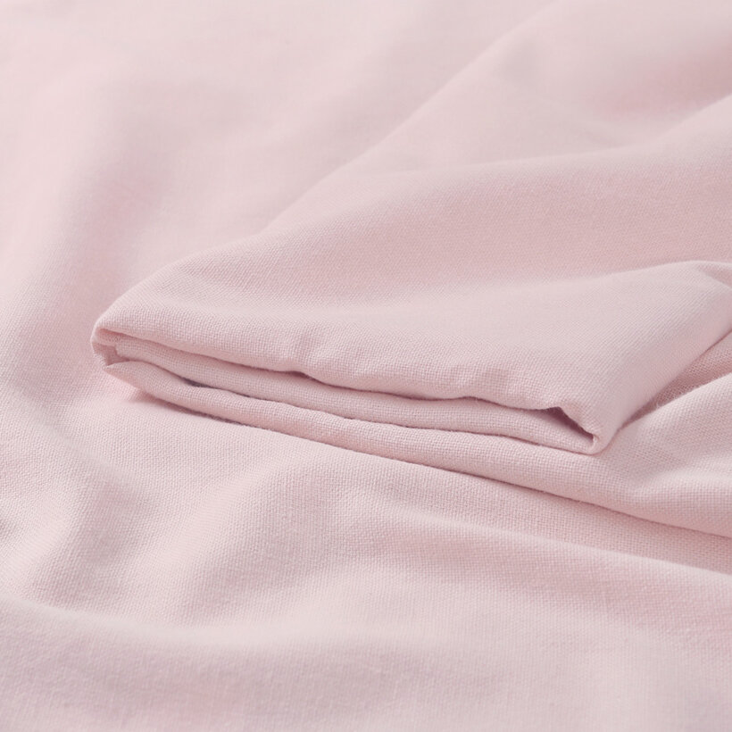 Natürlicher Leinenmischstoff - puderrosa