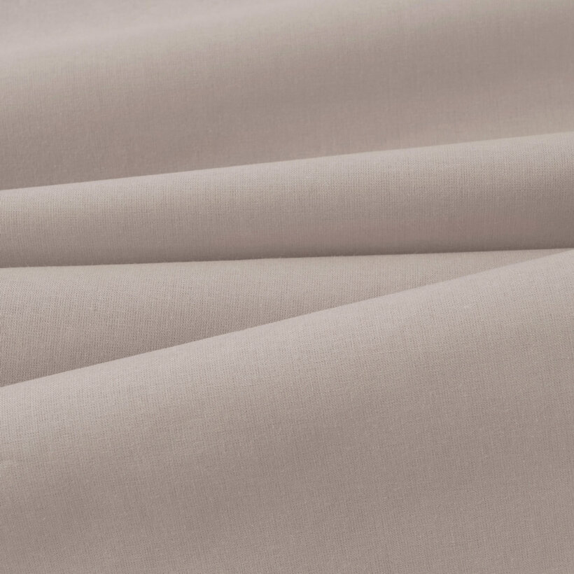 Baumwollstoff einfarbig Suzy - graubraun