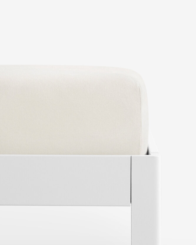 Bettlaken Jersey mit Gummiband - creme