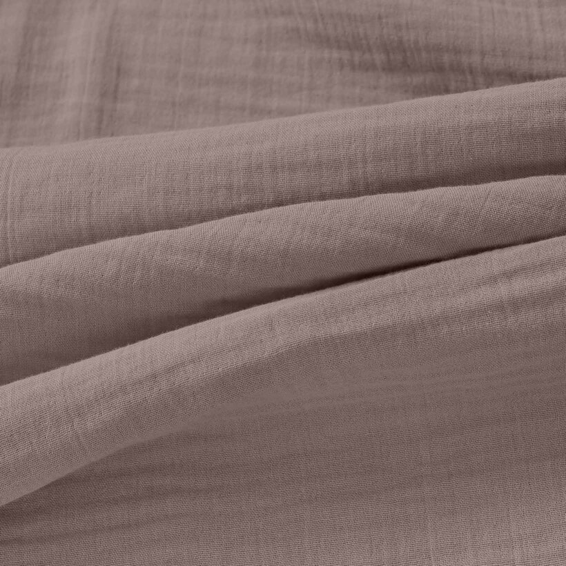 Musselinstoff – kaffeebraun