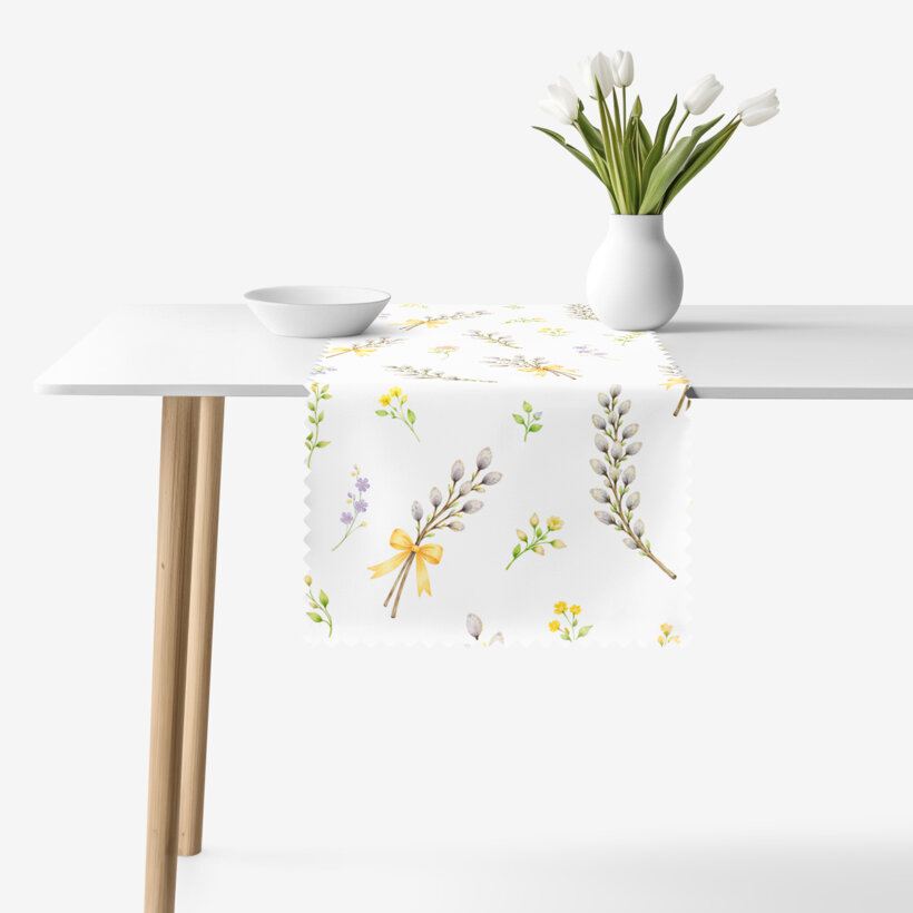 Ostern Teflon-Tischläufer - Weidenkätzchen