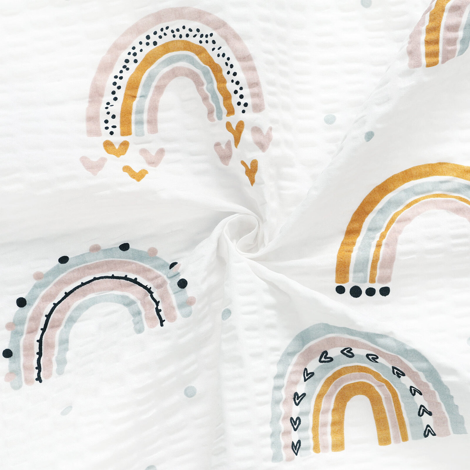 Seersucker - gemalte Regenbögen