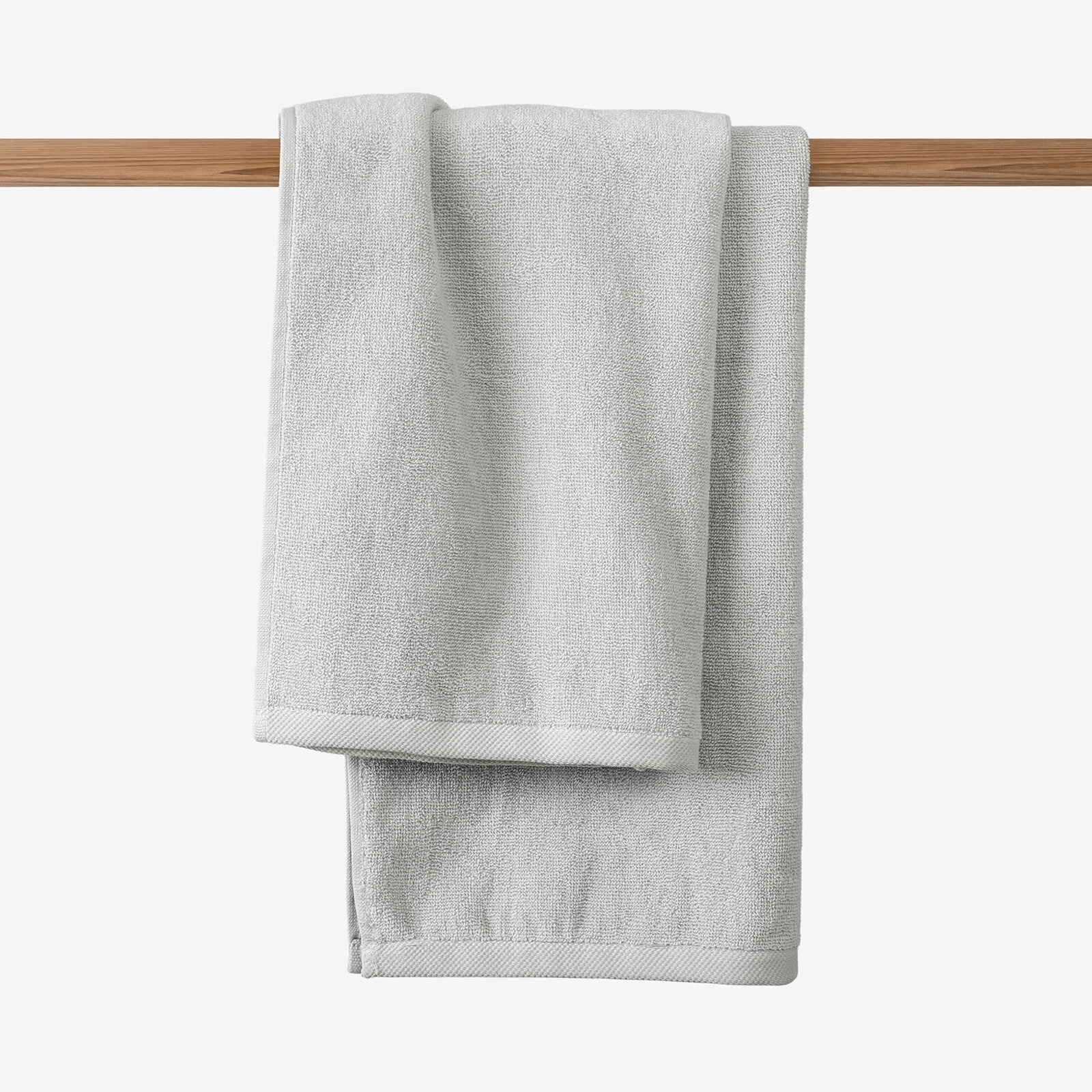 Frottierhandtuch/Duschtuch Soft ohne Bordüre – grau