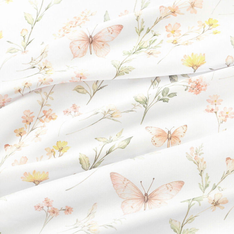 Teflonstoff für Tischdecken - Schmetterlingsgarten