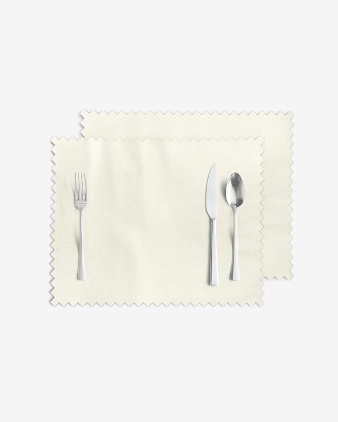 Tischsets Teflon - creme - 2 Stück
