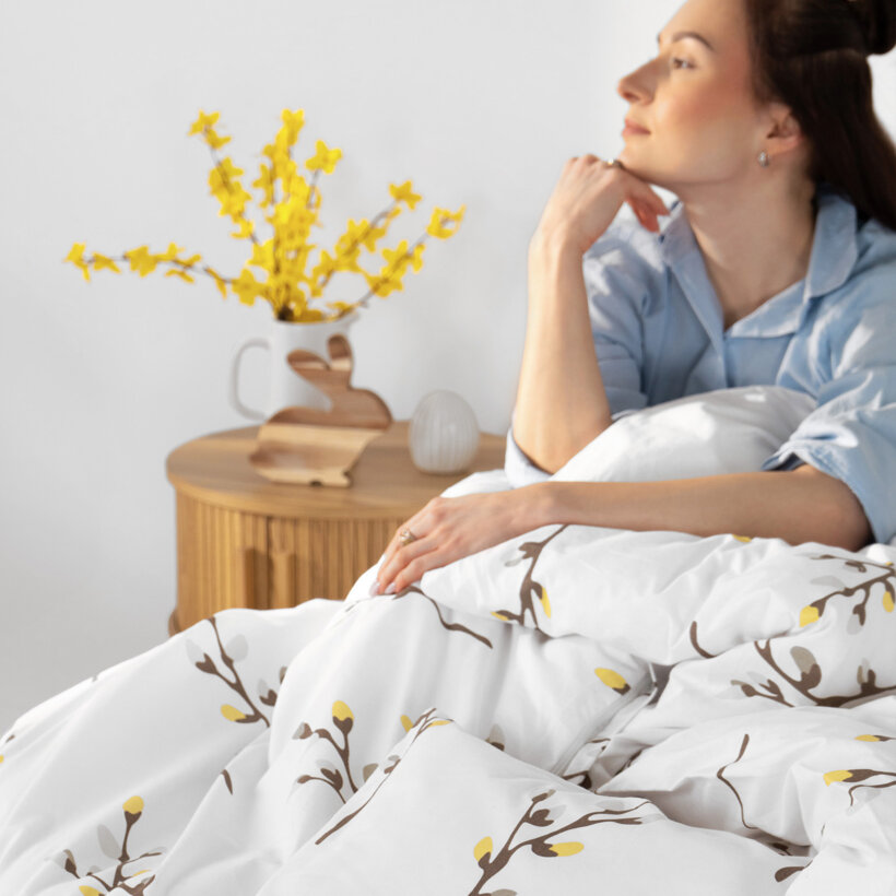 Ostern Bettwäsche aus Baumwolle - Weidenkätzchen