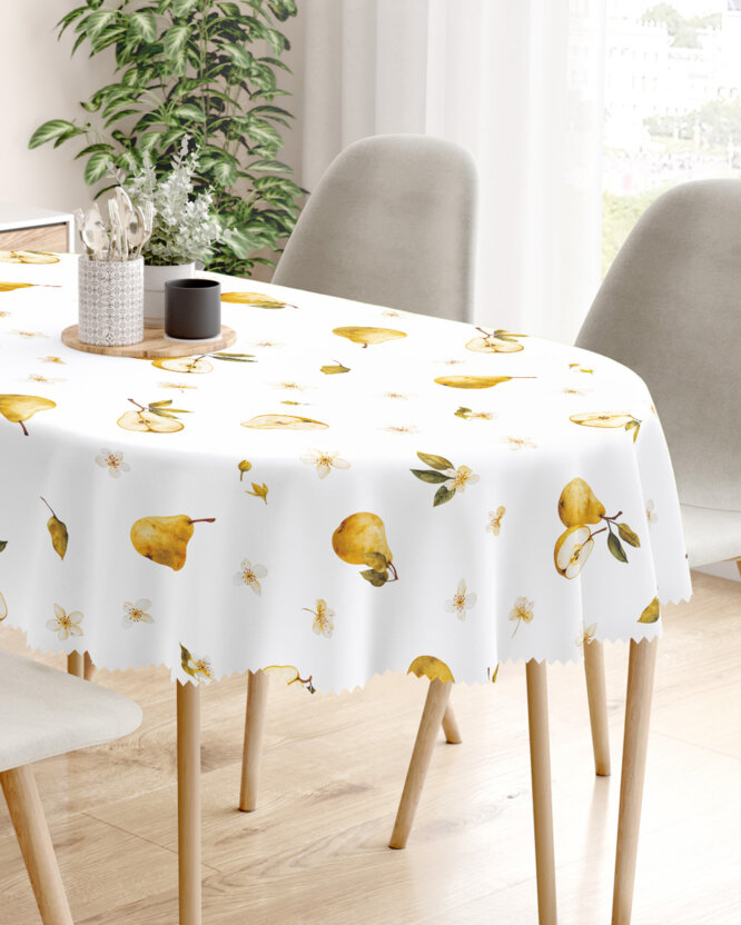 Ovale Tischdecke Teflon - Birnengarten