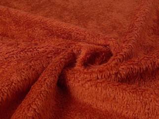 Plyš - metráž š. 150cm - TERAN 408 - TERAKOTA