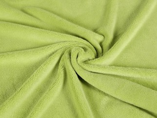 Mikrovlákno SVĚTLE ZELENÉ - oboustranné - metráž š. 160 cm