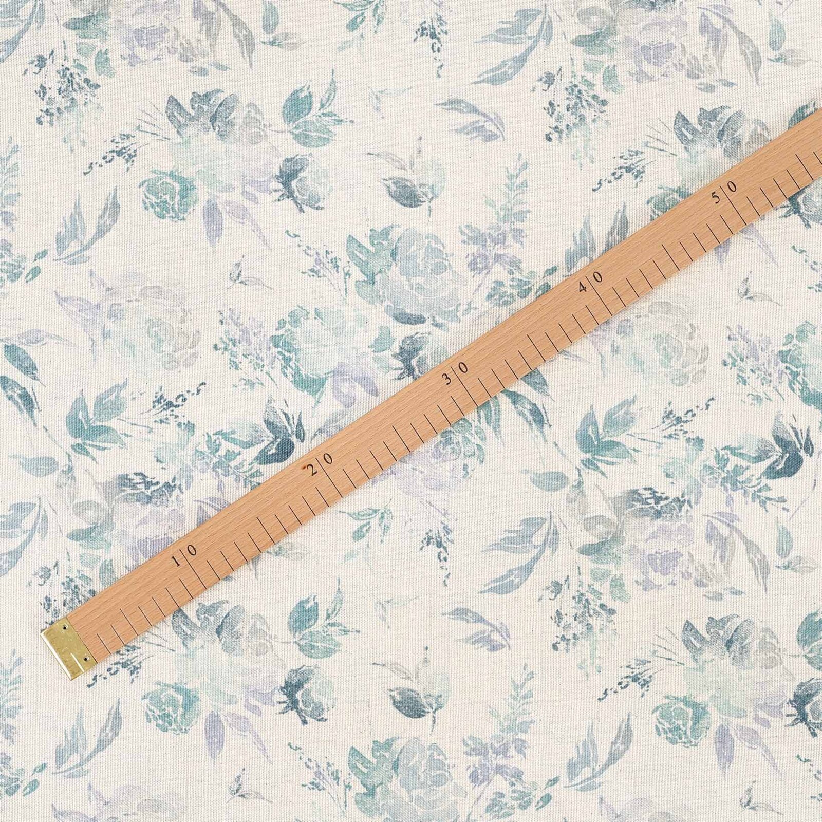 Dekorativer Stoff Valencia - Pflanzenabdrücke