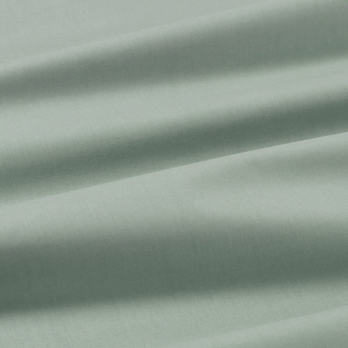 Ovale Tischdecke aus 100% Baumwolle - salbeigrün