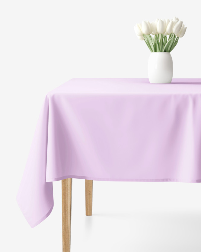 Eckige Tischdecke 100% Baumwolle - lila