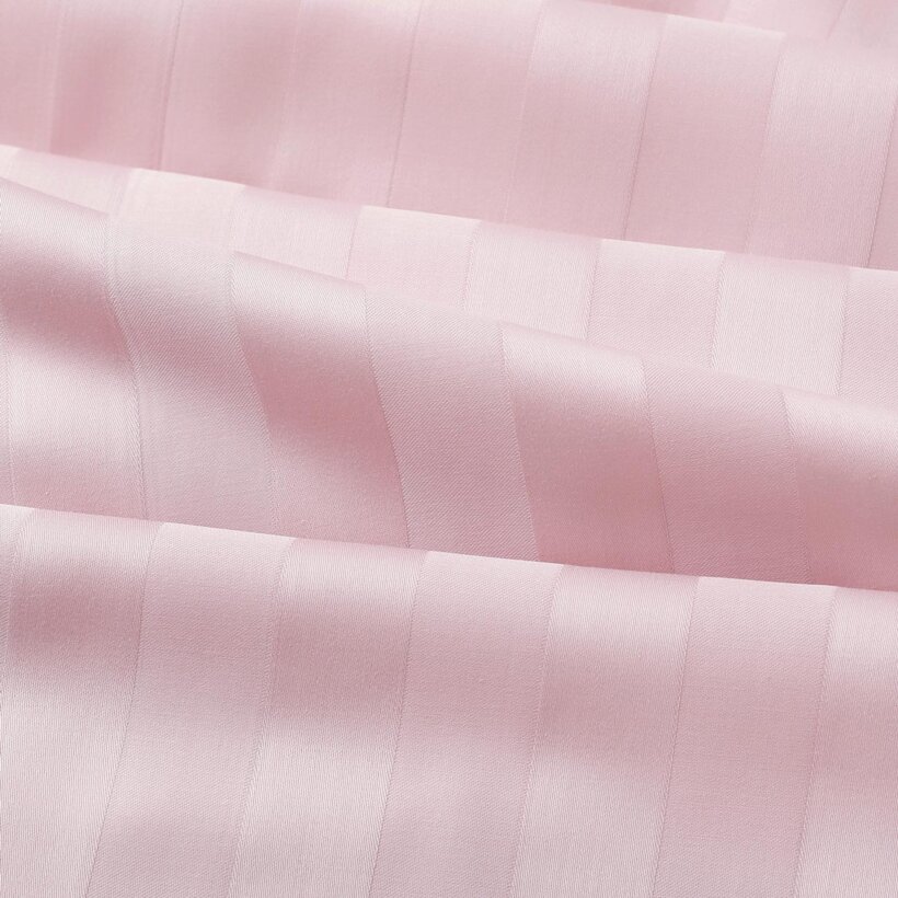 Damast - altrosa Streifen mit Satin-Glanz