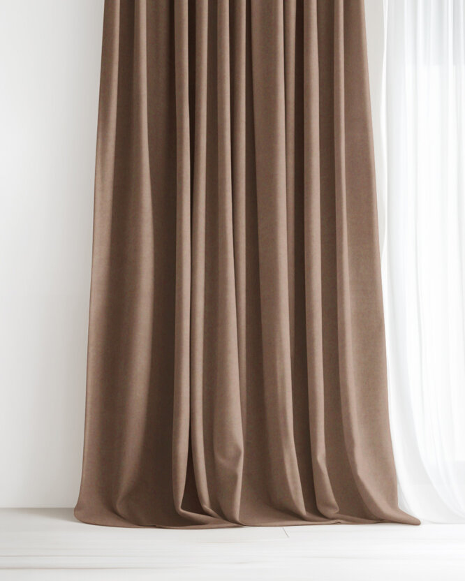 Dekorativer Vorhang Marbella - mokka