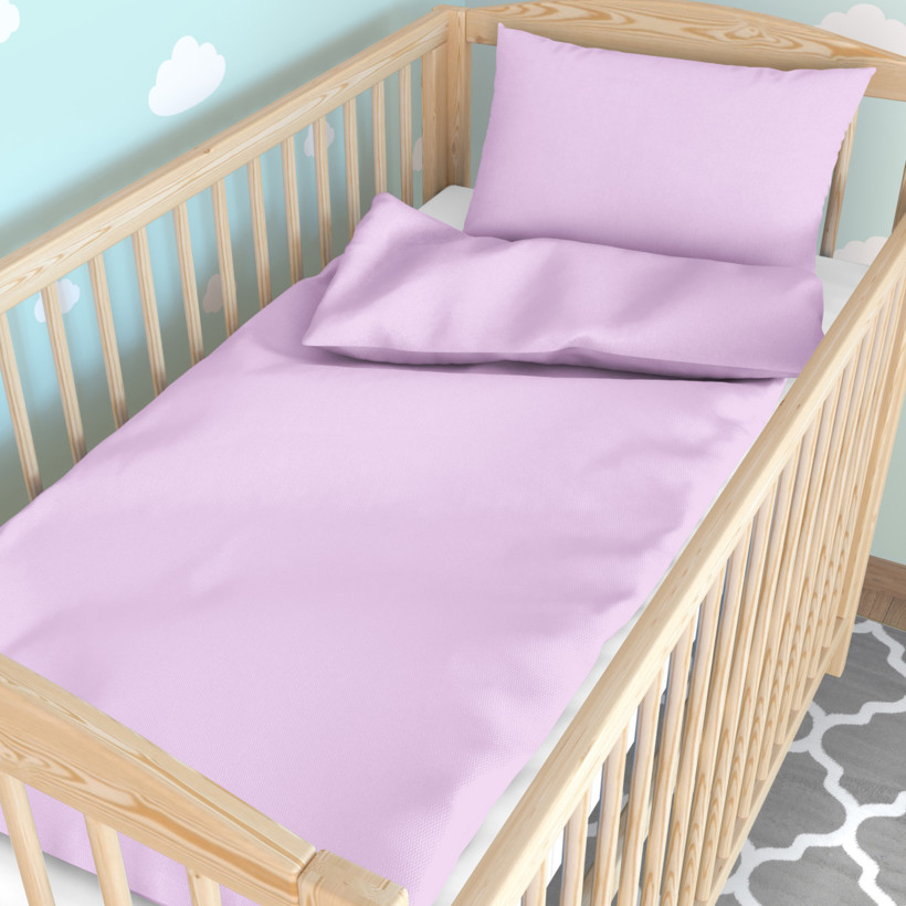Bettwäsche für Babybetten aus Baumwolle - lila
