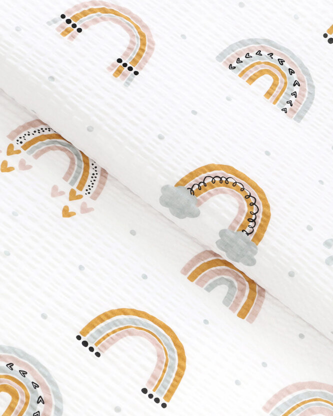 Seersucker - gemalte Regenbögen