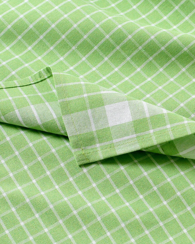 Küchentuch aus Baumwolle - grünes Karo
