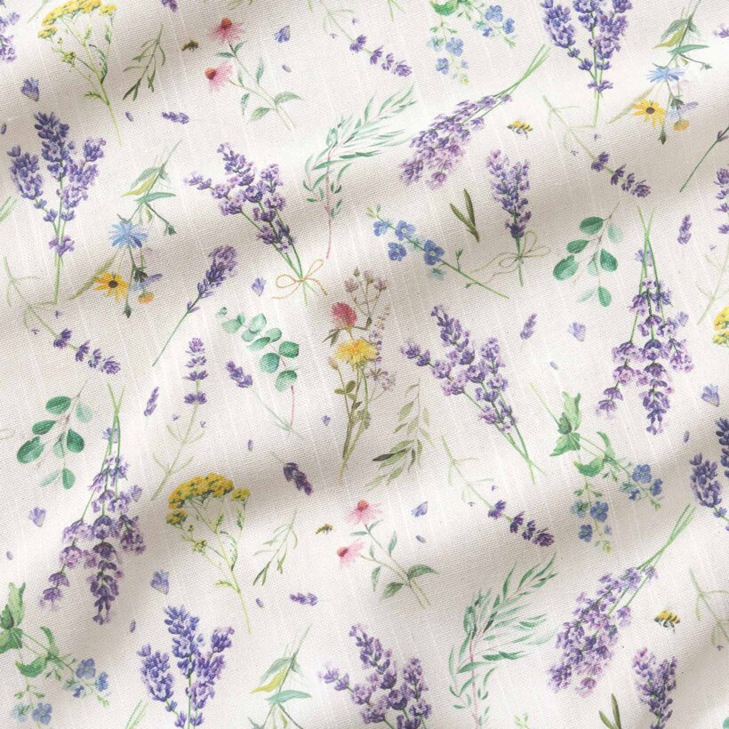 Dekorativer Stoff Valencia - Lavendelgarten
