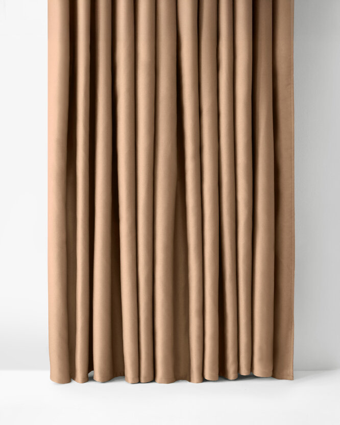 Blackout Verdunkelungsvorhang mit Satin-Glanz - goldbeige