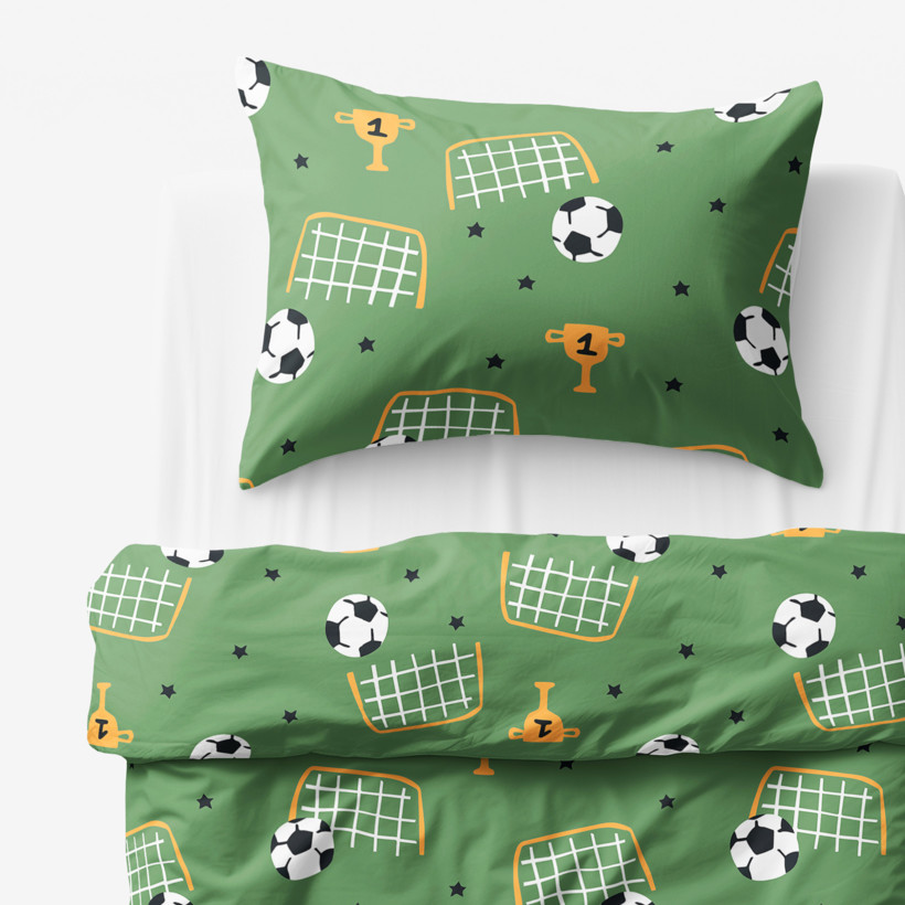 Kinder - Bettwäsche aus Baumwolle - Fußballwelt