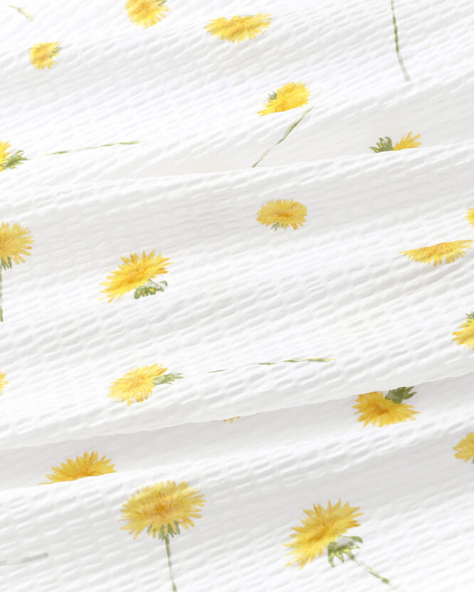 Seersucker Bettwäsche - Löwenzahn