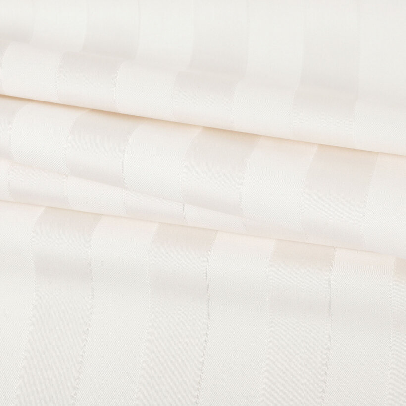 Damast - creme Streifen mit Satin-Glanz