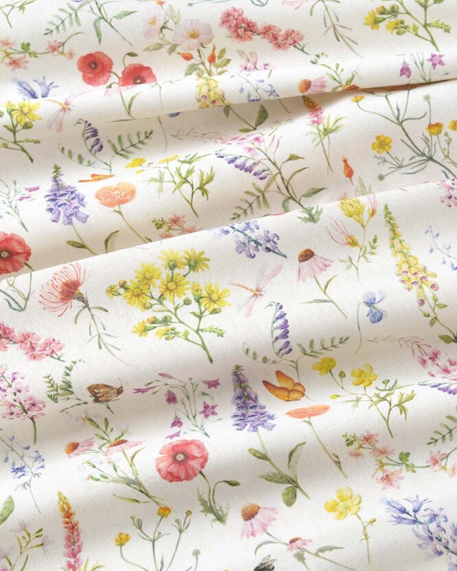 Runde Tischdecke Valencia - Blühende Wiese