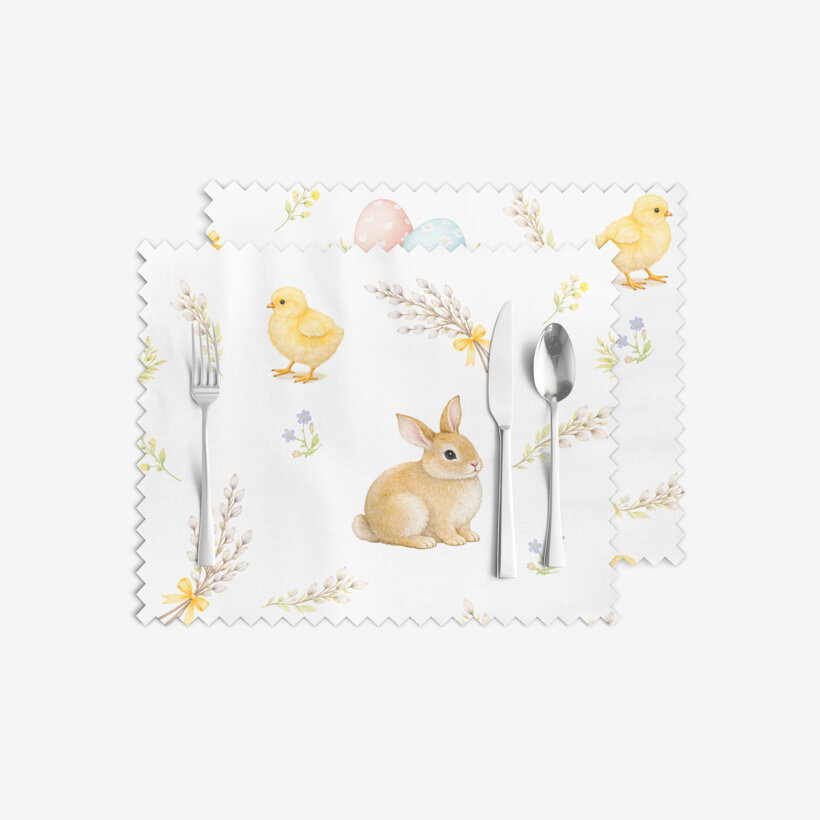 Ostern Teflon-Tischset - Frohe Ostern - 2 Stück