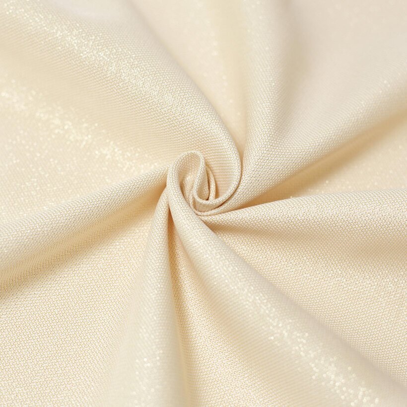 Dekorativer Stoff - goldfarbe mit Glitzereffekt