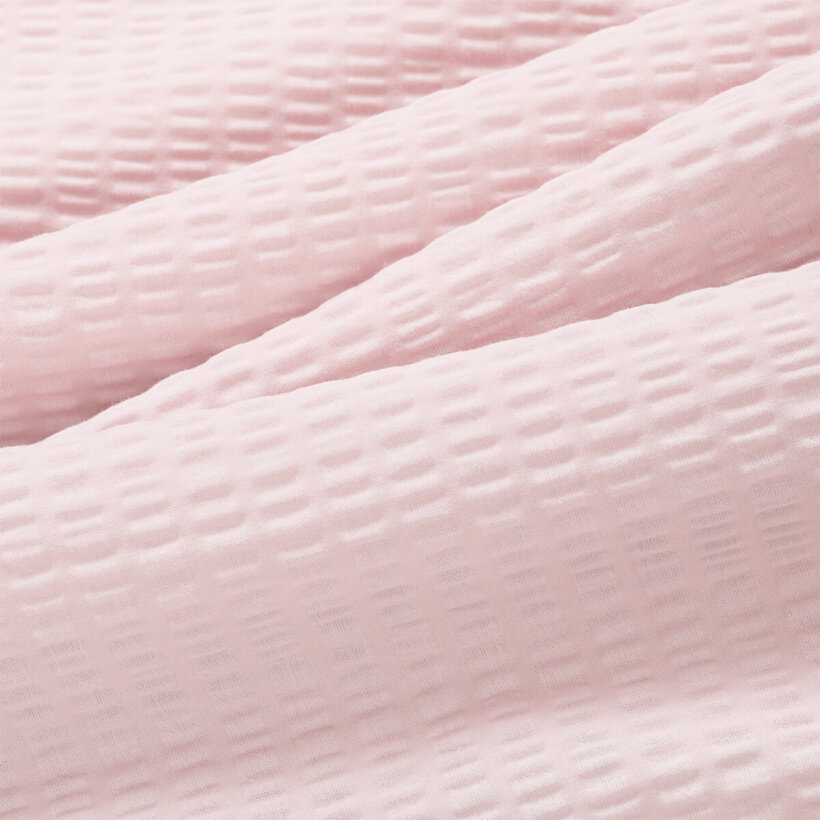 Seersucker Bettwäsche Duo - rosa Schleifen mit Puderrosa