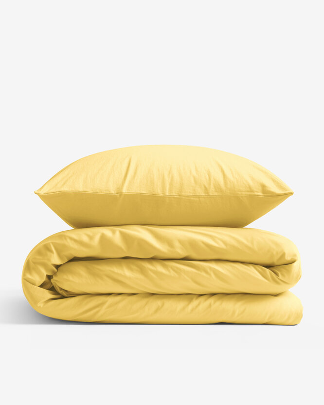 Bettwäsche aus Baumwolle - gelb
