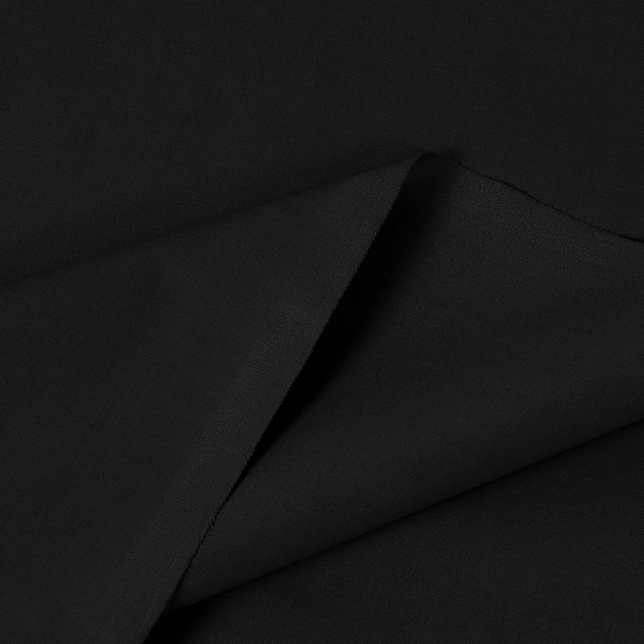 Baumwollstoff einfarbig Suzy - schwarz