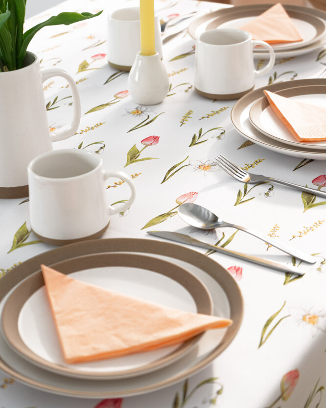 Eckige Tischdecke Teflon - Frühlingsstimmung