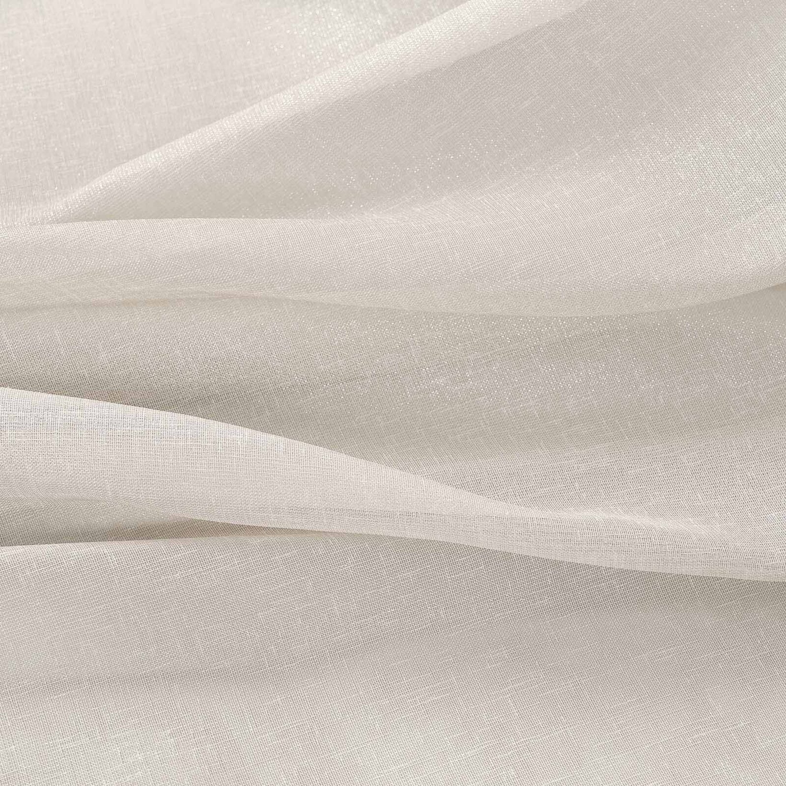 Gardine in Beige mit Glanz-Effekt