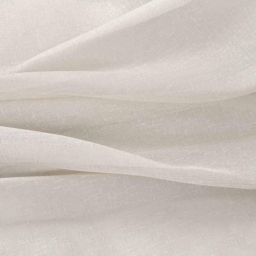 Gardine in Beige mit Glanz-Effekt