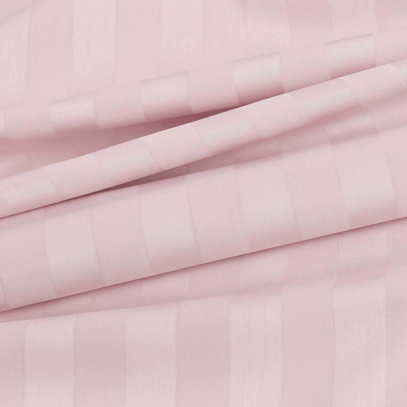 Damast - altrosa Streifen mit Satin-Glanz