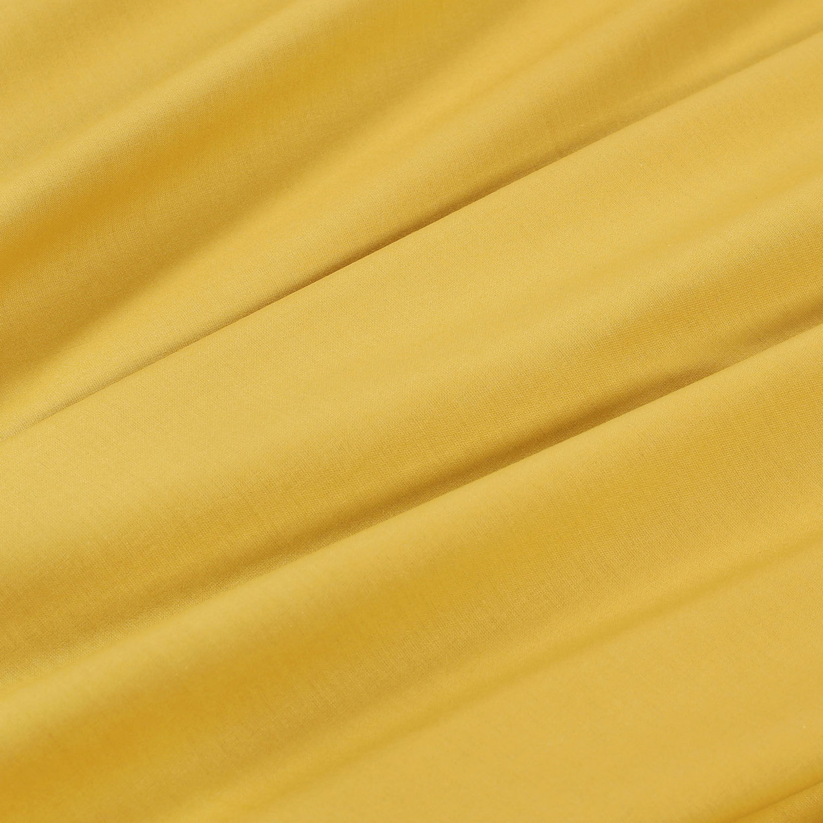 Eckige Tischdecke 100% Baumwolle - honiggelb