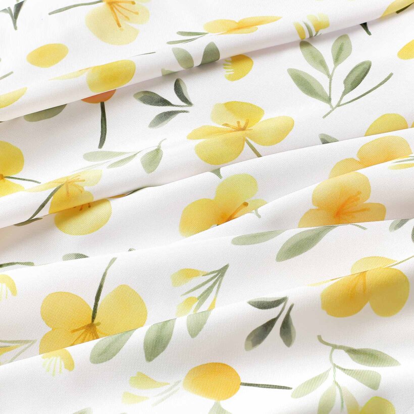 Teflon-Stoff für Tischdecken - Nachtkerze Blumen